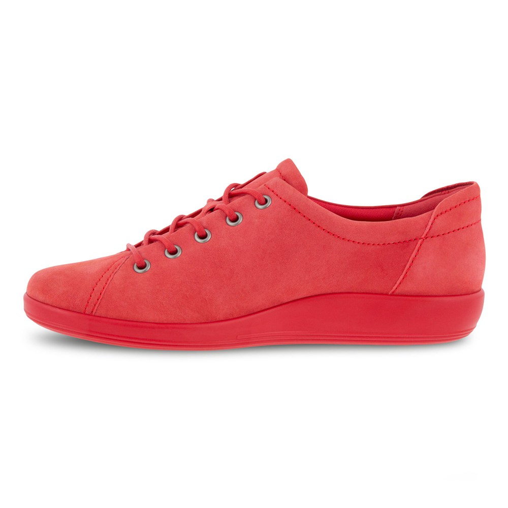 Tenis Mujer - ECCO Soft 2.0 Tie - Rojos - VUM368507